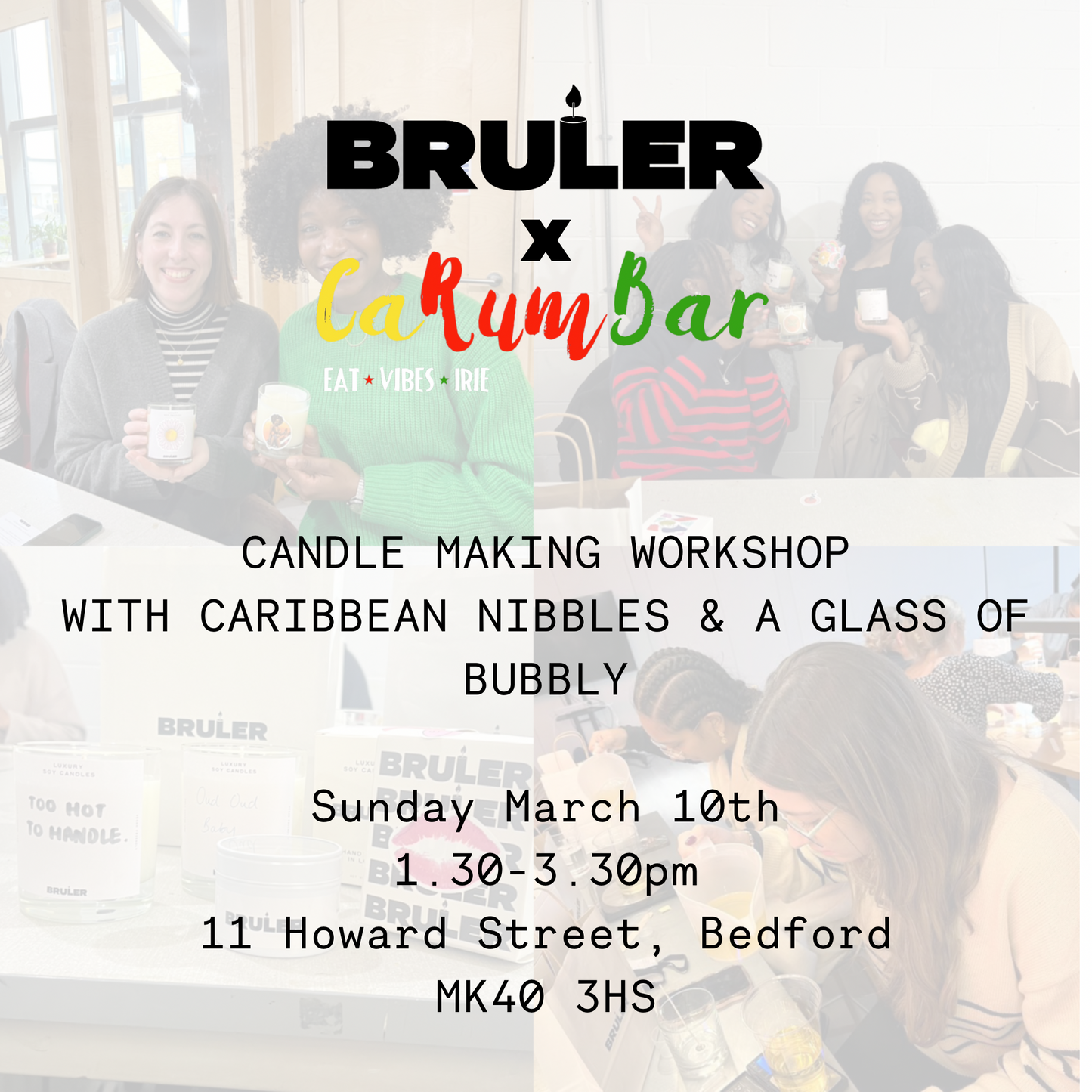 Mother's Day candle making workshop at CaRumBar